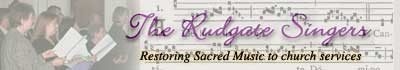 Latest News and Events of The Rudgate Singers